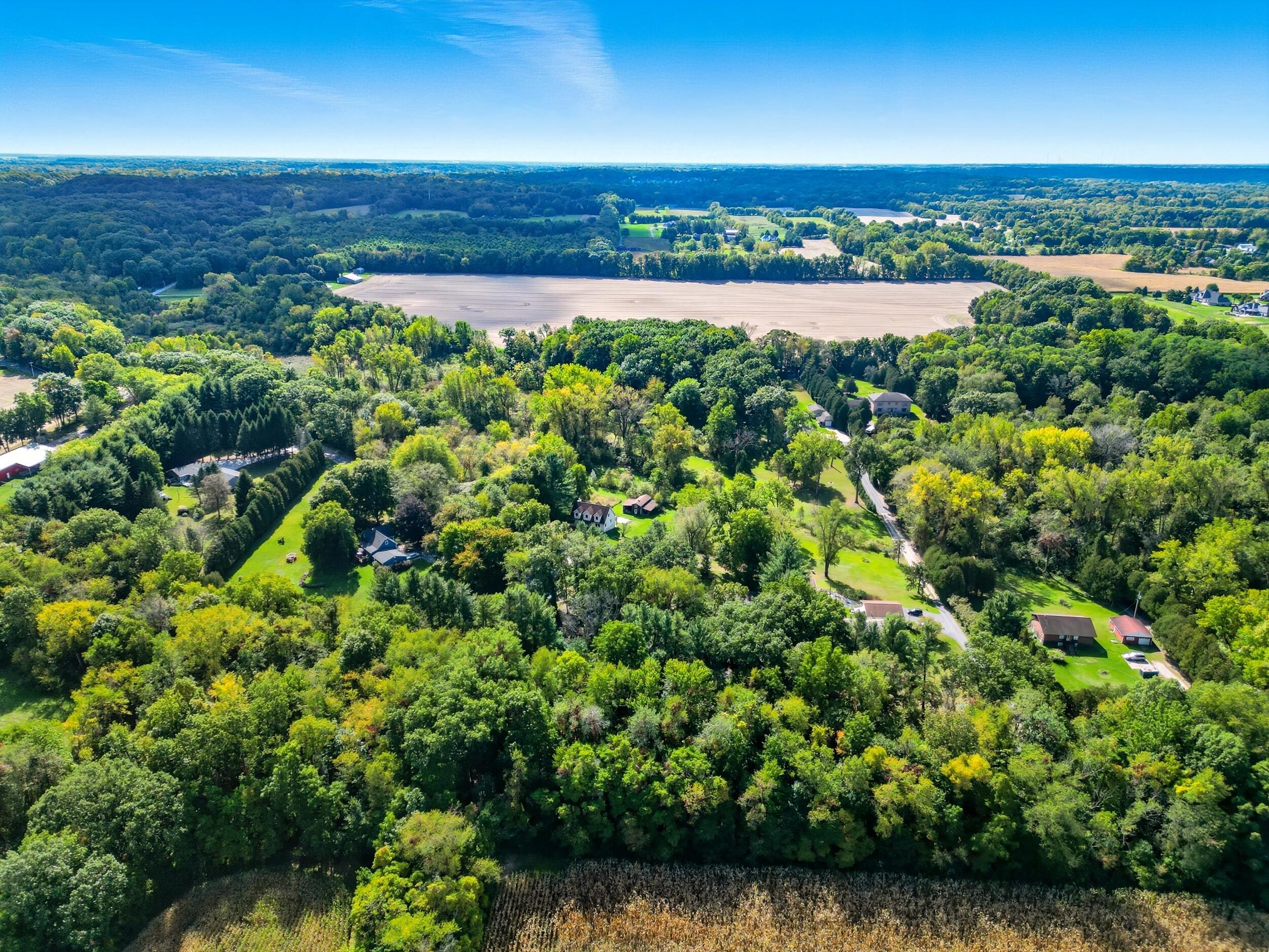 450 East Greening Road Chesterton, IN 46304 - Photo 39 of 56 an aerial view of a residential houses with outdoor space and trees