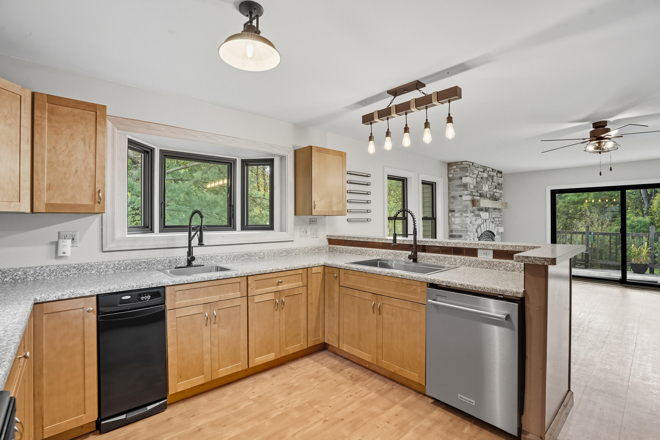 450 East Greening Road Chesterton, IN 46304 - Photo 10 of 56 a kitchen with a sink stove and window