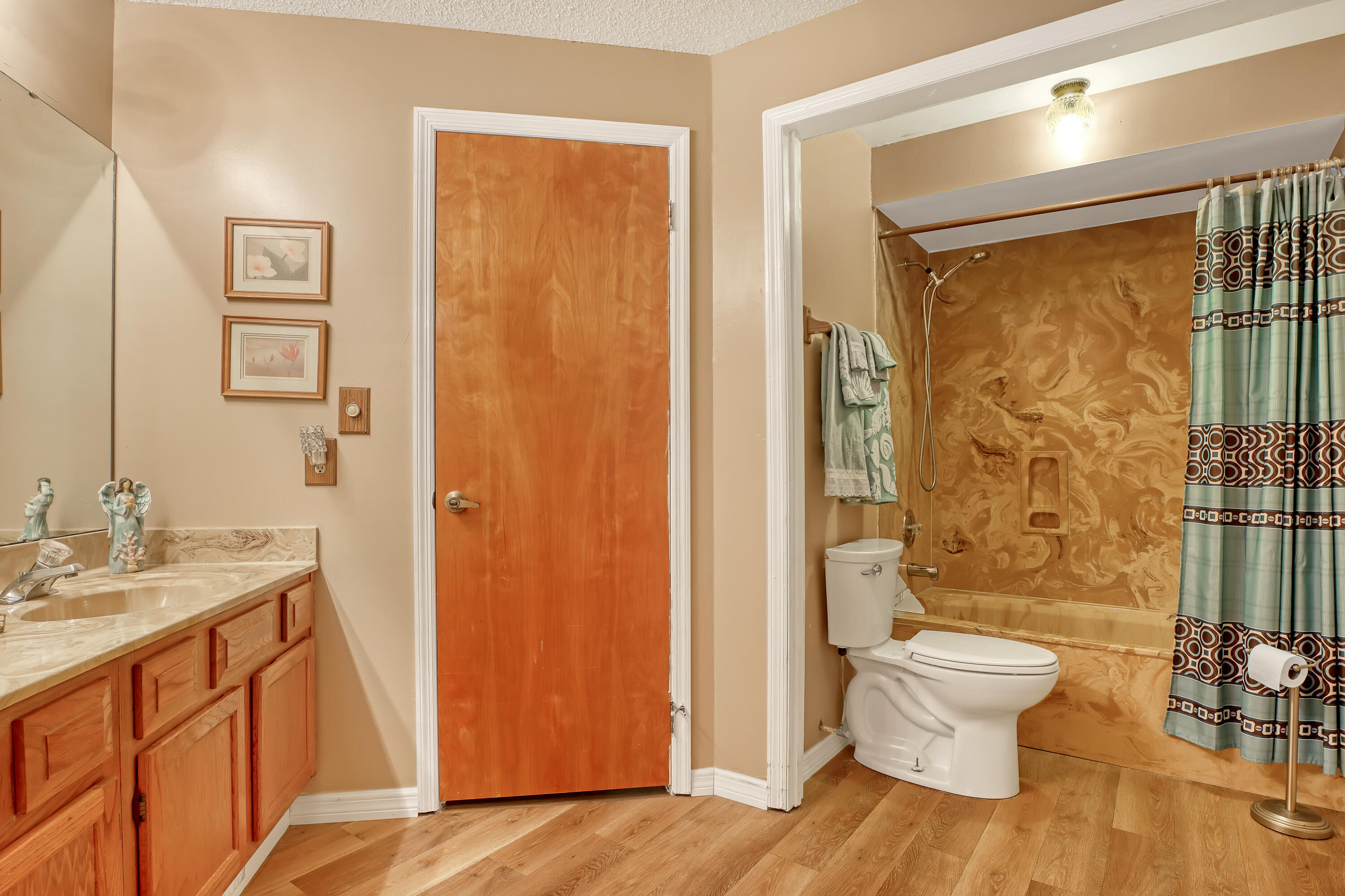 2160 Winston Drive Cocoa, FL 32926 - Photo 32 of 52 a bathroom with a granite countertop sink toilet and shower