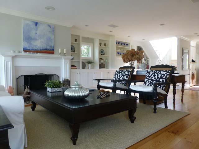 8 Nearwater Road Rowayton, CT 06853 - Photo 12 of 26 a living room with furniture and a fireplace
