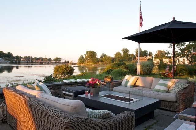 8 Nearwater Road Rowayton, CT 06853 - Photo 25 of 26 a outdoor living space with furniture and a garden