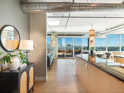 an outdoor space with seating area and furniture