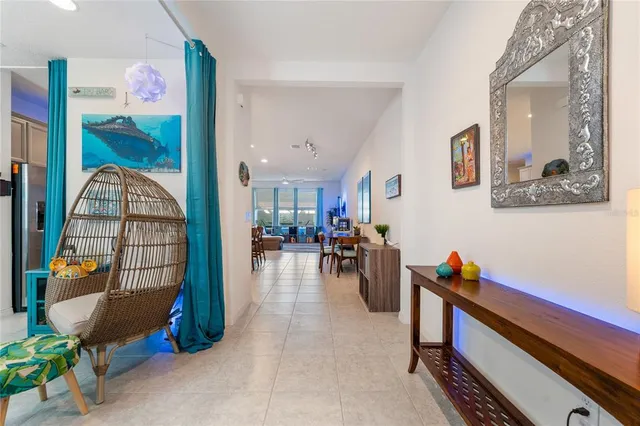 a view of a entryway with furniture and toys