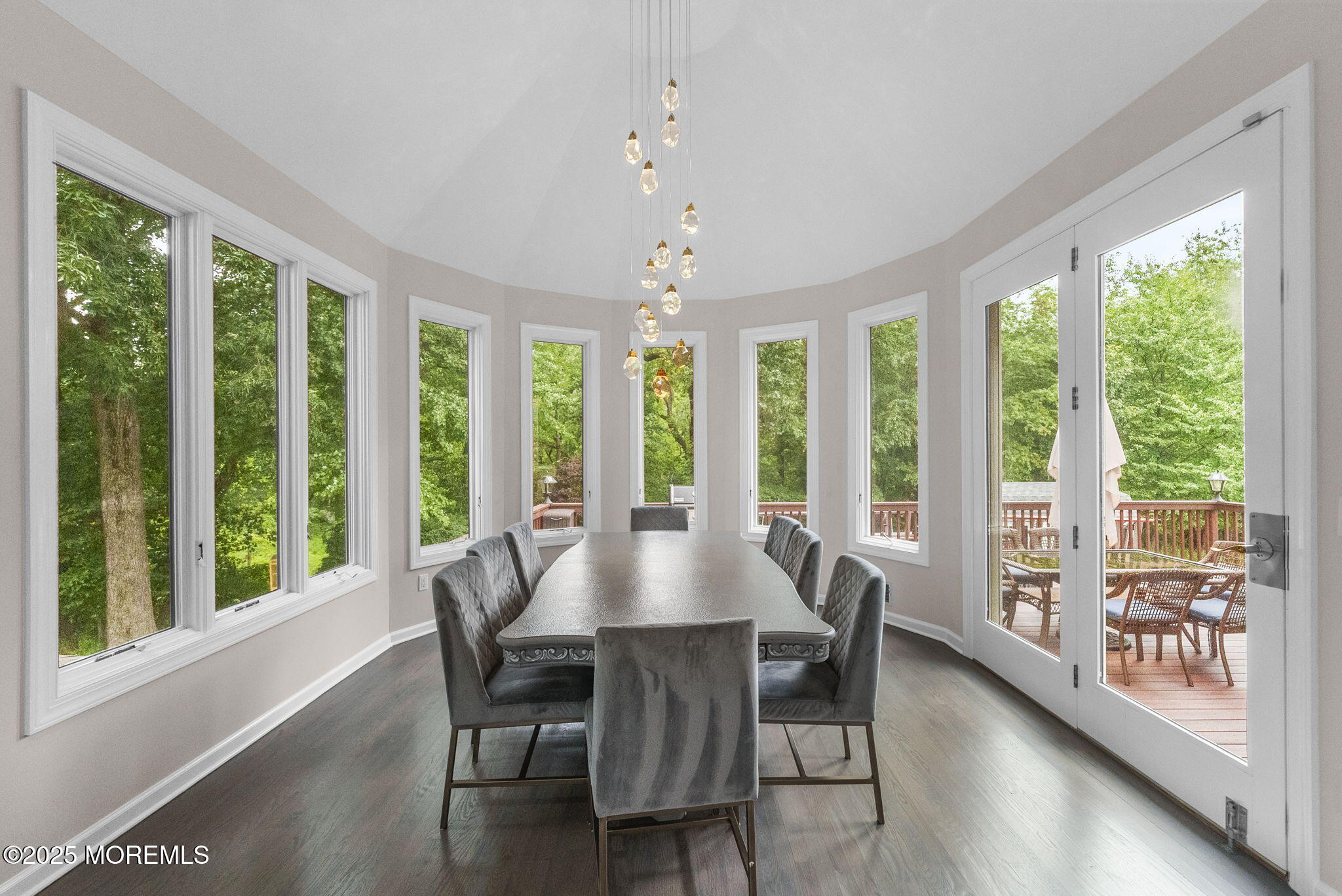16 Shallow Brook Road Morganville, NJ 07751 - Photo 30 of 37 a view of a dining room with furniture window and wooden floor