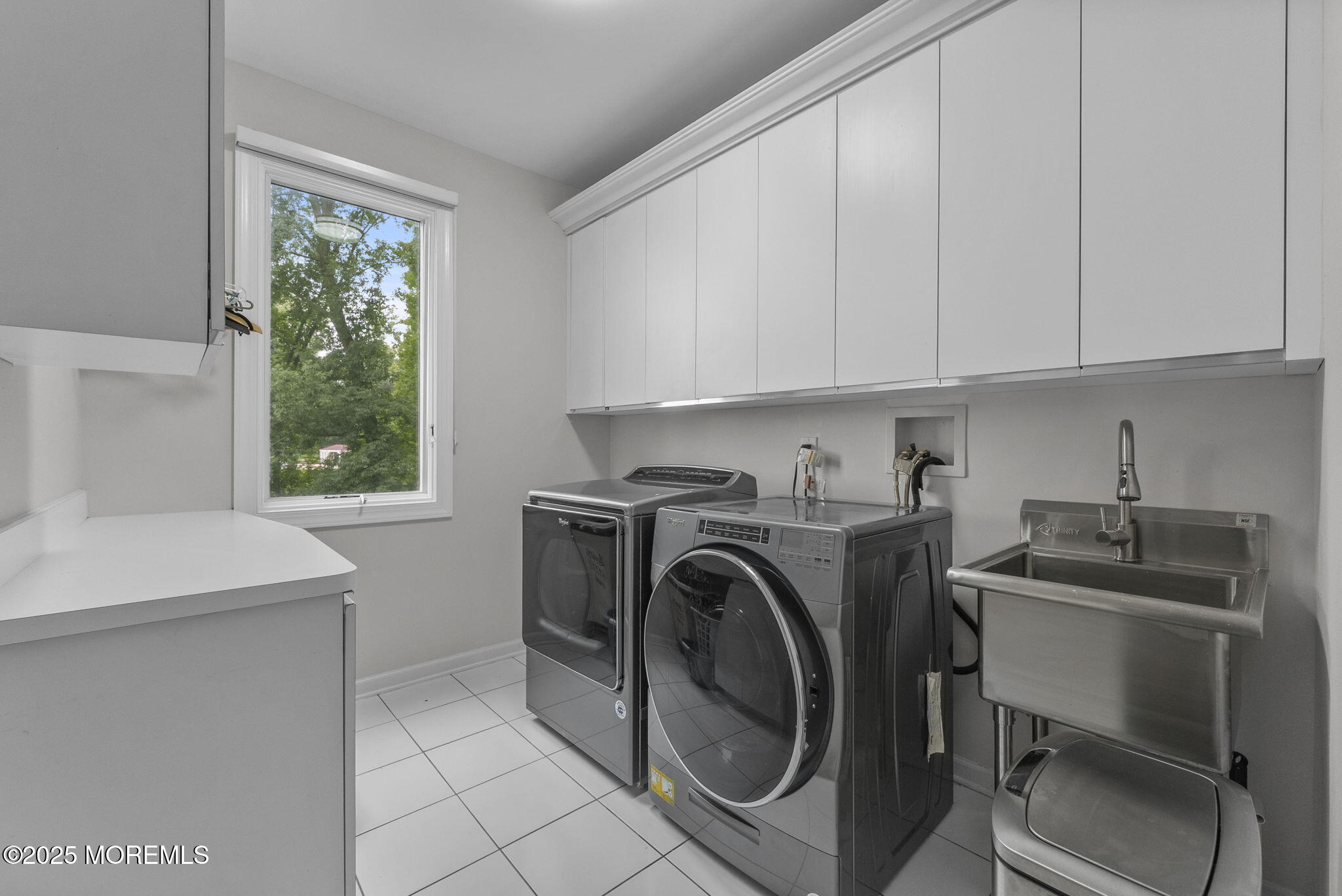 16 Shallow Brook Road Morganville, NJ 07751 - Photo 36 of 37 a utility room with sink dryer and washer