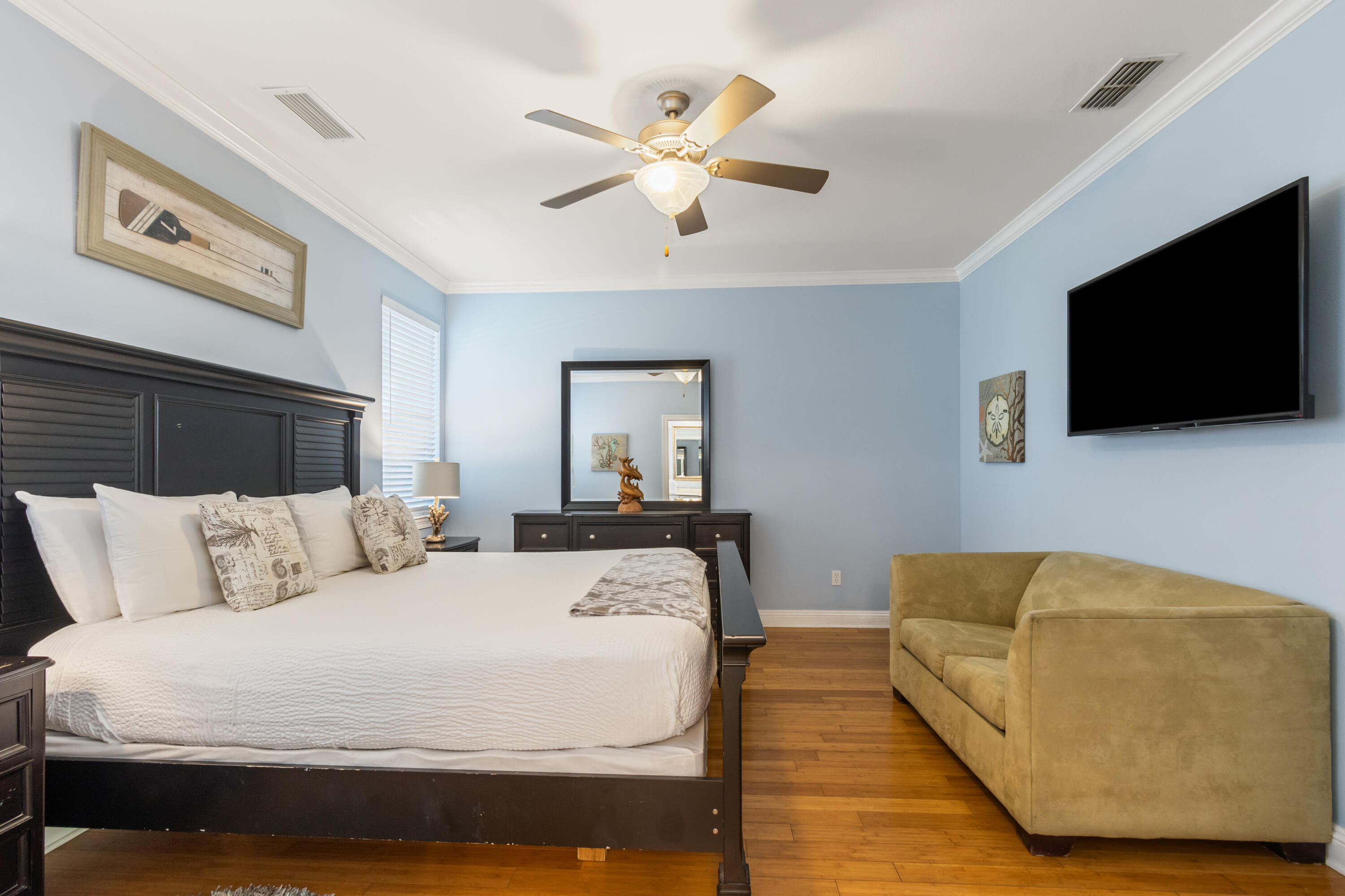 235 Kono Way Destin, FL 32541 - Photo 14 of 42 a bed room with a bed a television and a couch