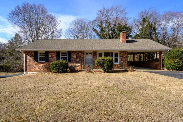 a view of road with trees