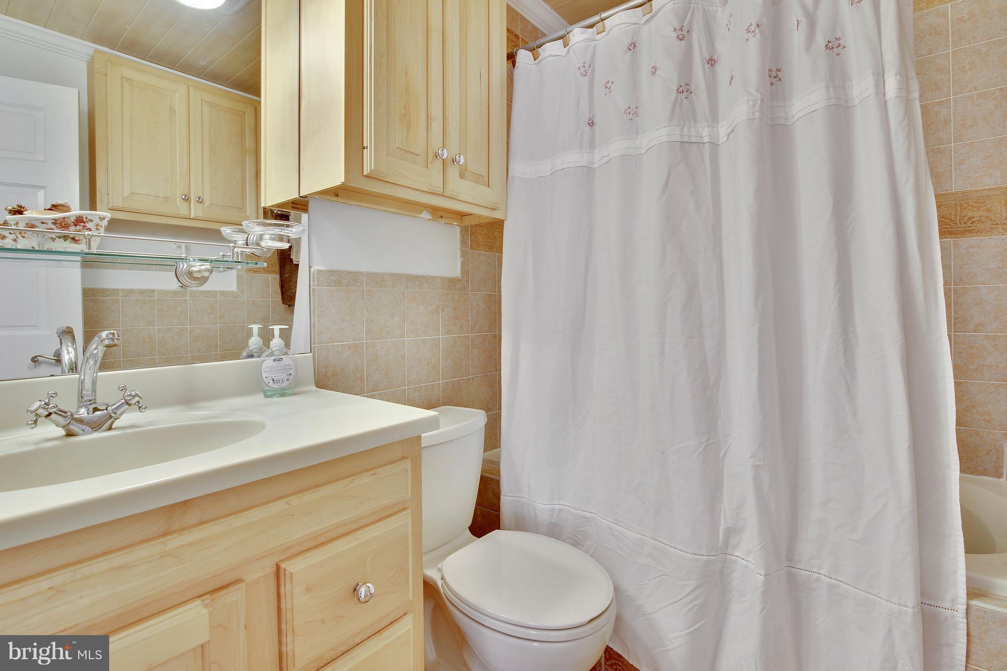 5114 Hollywood Road College Park, MD 20740 - Photo 13 of 22 a bathroom with a sink a toilet and a mirror