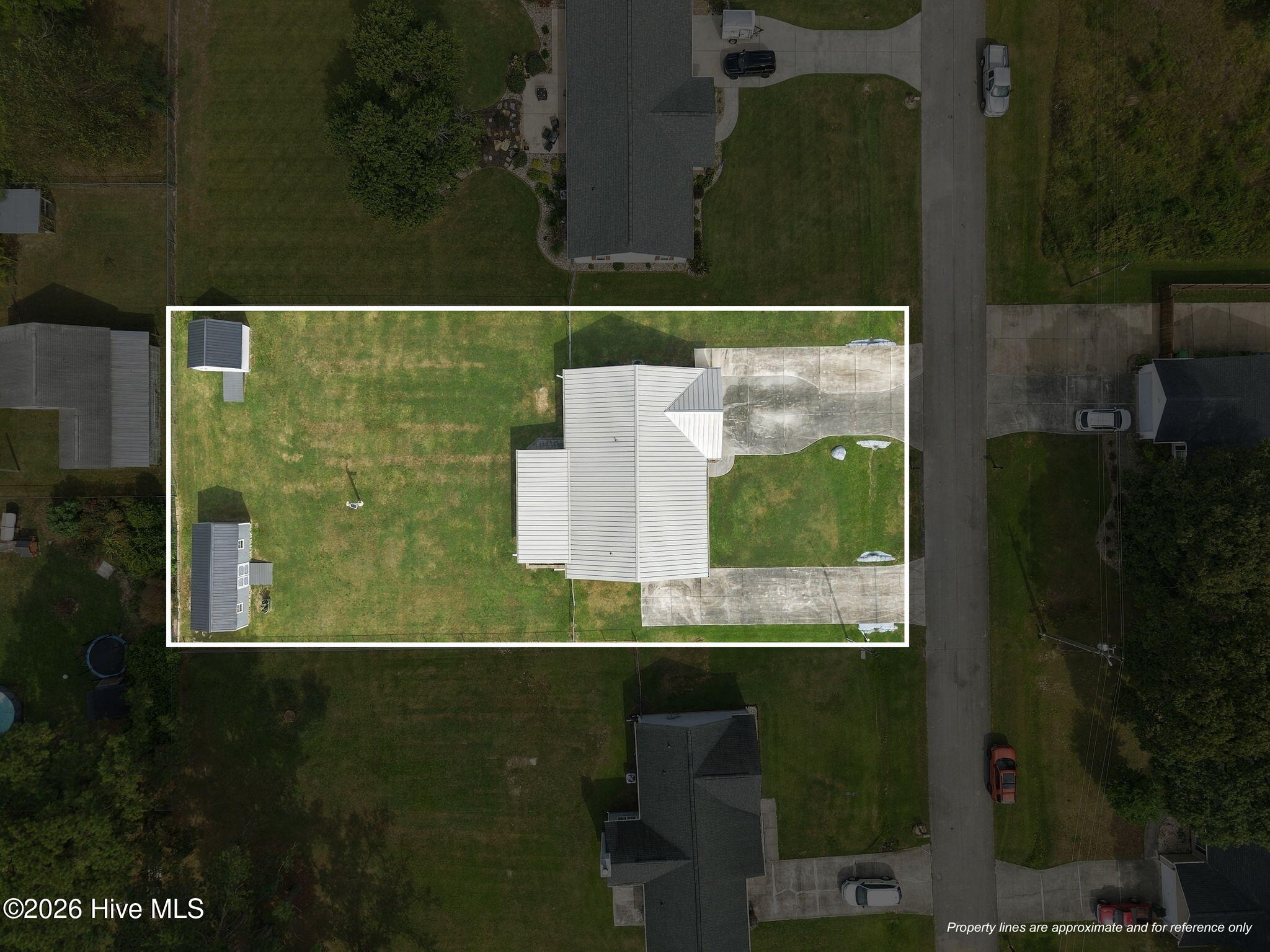107 Fodder Drive Hubert, NC 28539 - Photo 57 of 61 57_Aerial_Property_Lines_Overhead