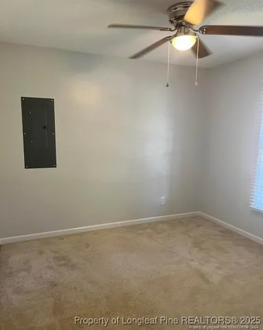 a view of a room with an empty space