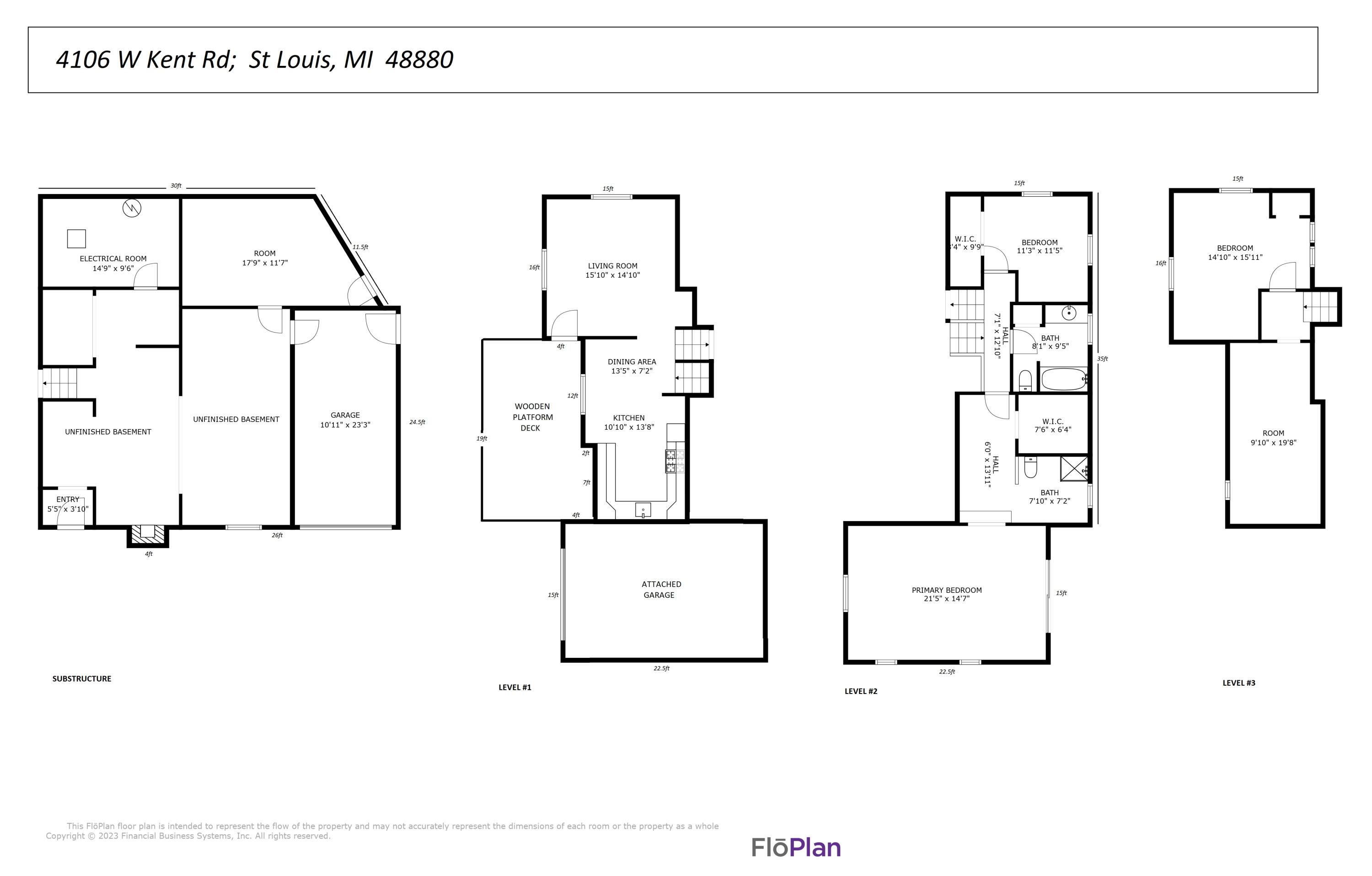 4106 West Kent Road St. Louis, MI 48880 - Photo 2 of 25 FLOPLAN- 4106 Kent Rd. St Louis