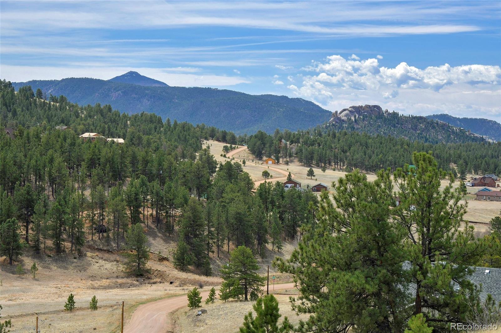 81 High Pasture Road Florissant, CO 80816 - Photo 6 of 26 a view of a town with mountains in the background