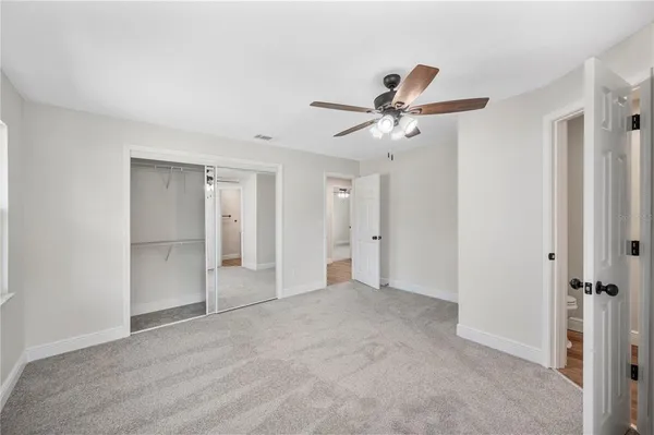 a view of an empty room