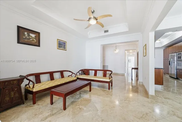 a view of a balcony with an ocean view