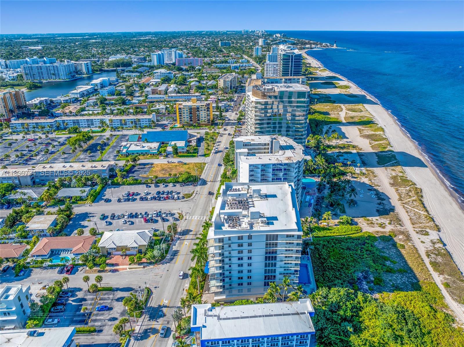 704 North Ocean Boulevard, Unit 1002 Pompano Beach, FL 33062 - Photo 53 of 57 an aerial view of multiple house