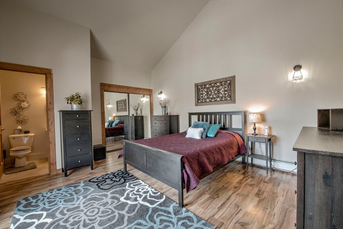 1462 Sheep Ridge Road Fairplay, CO 80440 - Photo 30 of 48 a bed room with a bed and a television