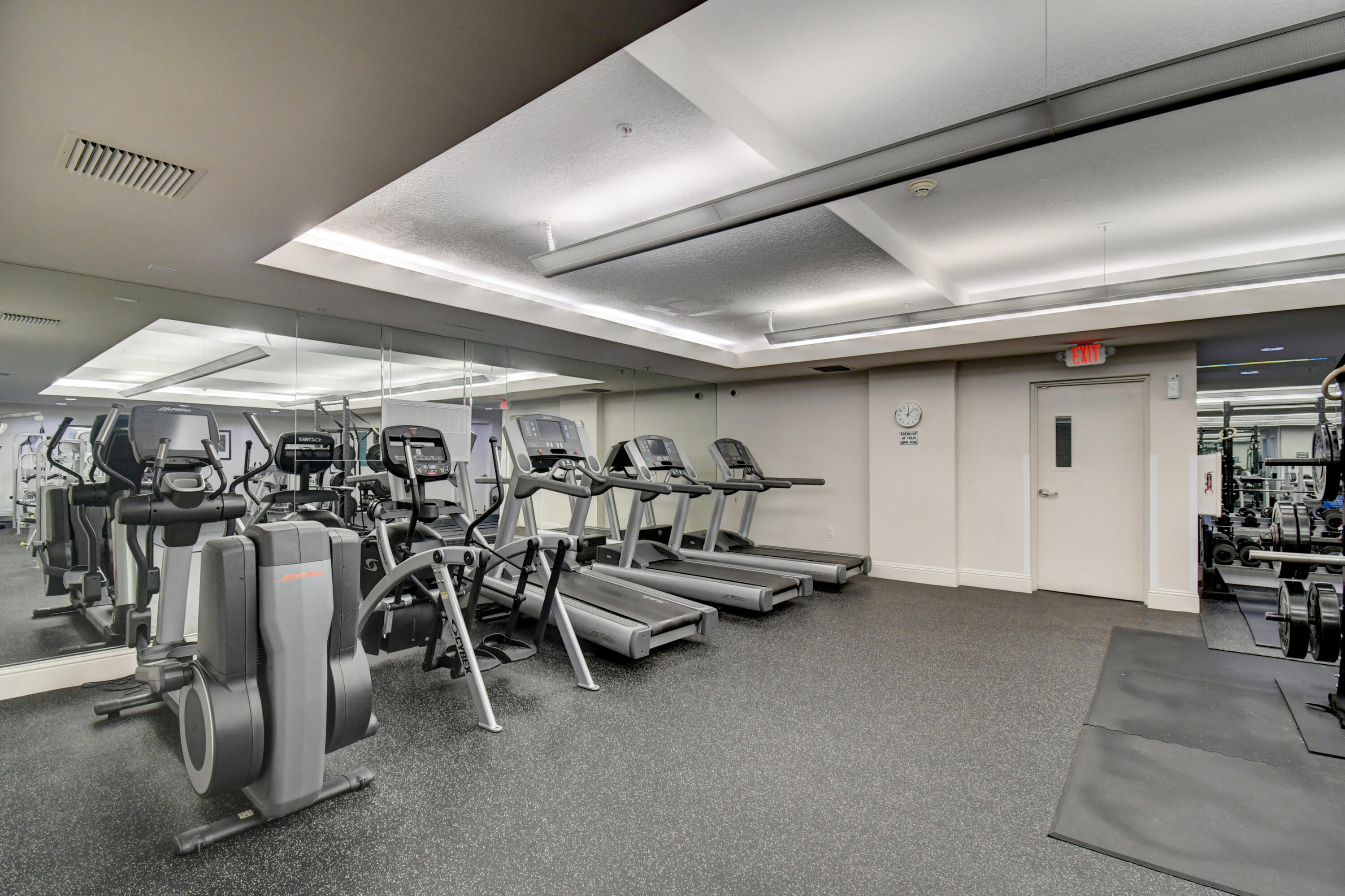 610 Clematis Street, Unit 532 West Palm Beach, FL 33401 - Photo 55 of 63 a view of a room with gym equipment