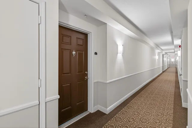 a view of an entryway of a room