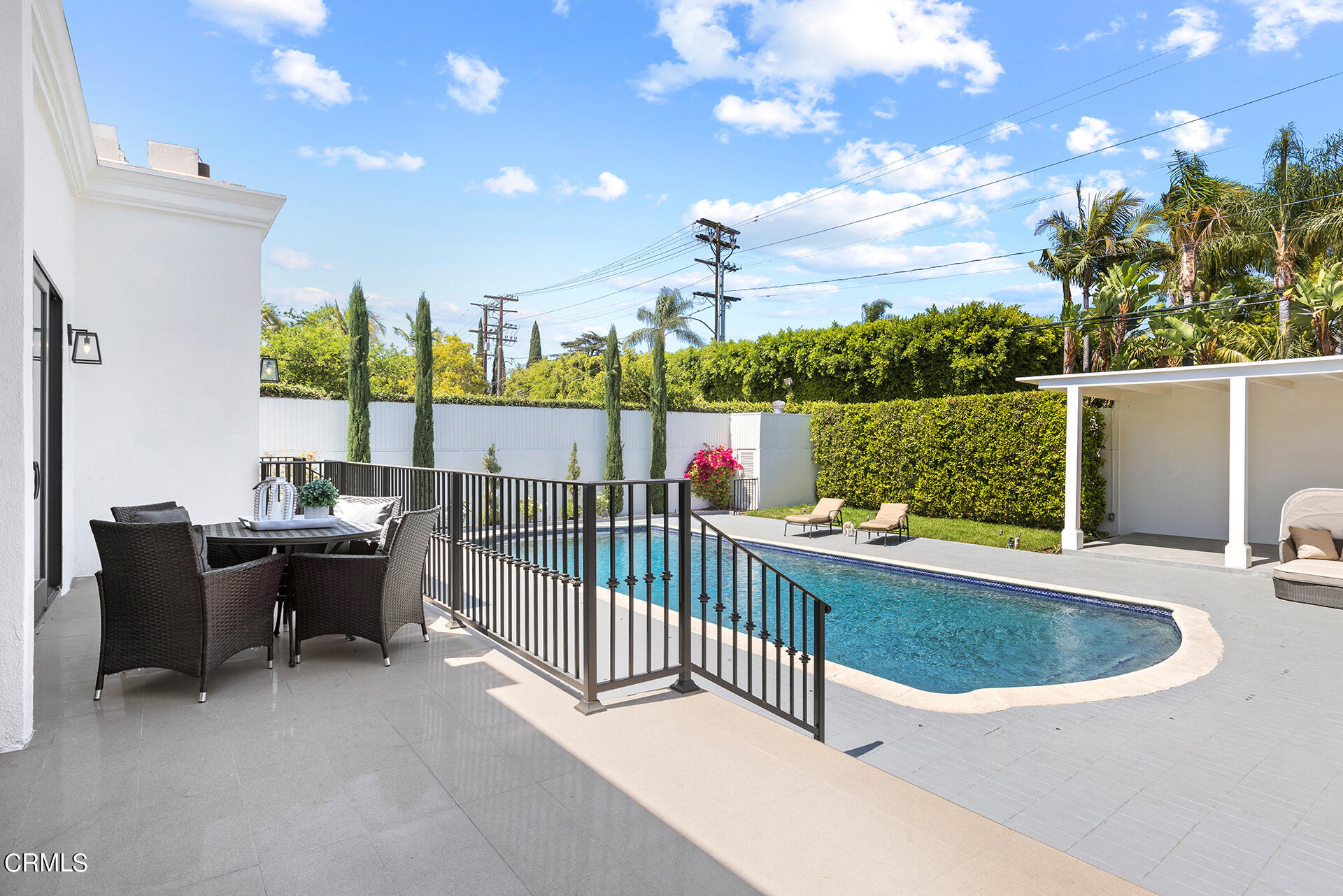506 North Crescent Drive Beverly Hills, CA 90210 - Photo 33 of 36 a view of balcony with furniture