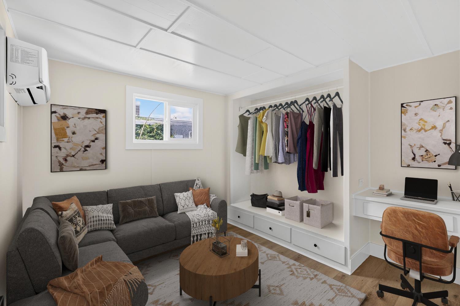 3435 Marfargoa, Unit 48 Stockton, CA 95215 - Photo 7 of 22 a living room with furniture and a flat screen tv