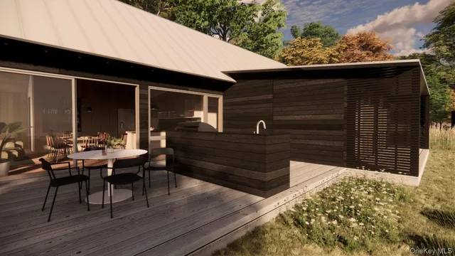 a view of a lake with outdoor space