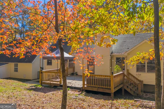 a view of a city with mountain