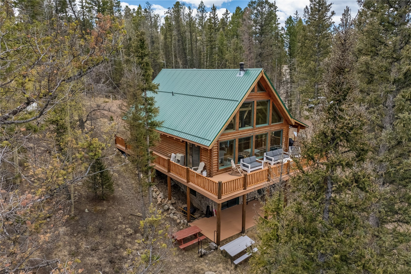 999 Bowstring Como, CO 80456 - Photo 36 of 37 an aerial view of a house with a yard