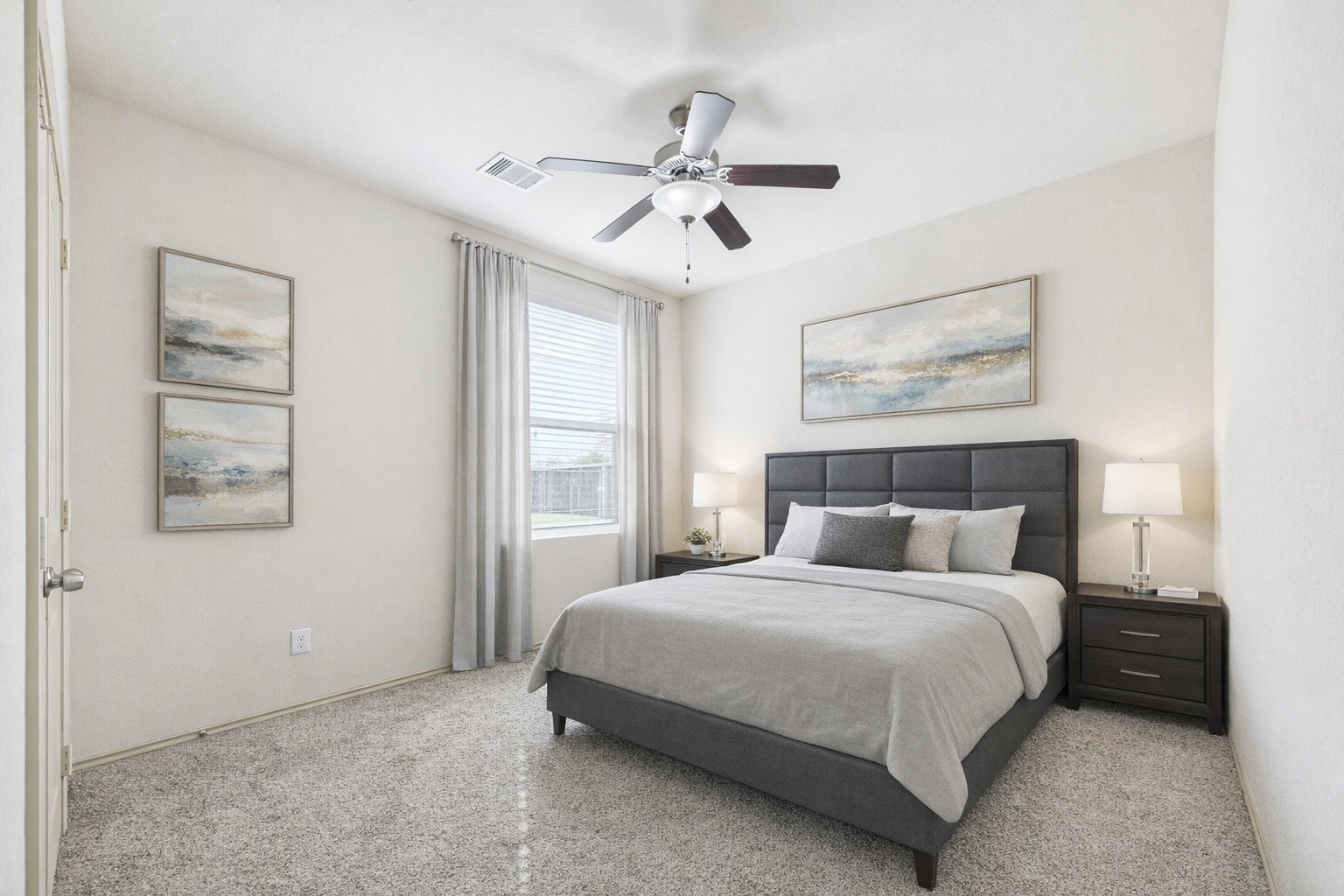 5206 Rosehill Ridge Court Katy, TX 77449 - Photo 9 of 20 1st bedroom (virutally staged and edited to take out seller's current furniture)