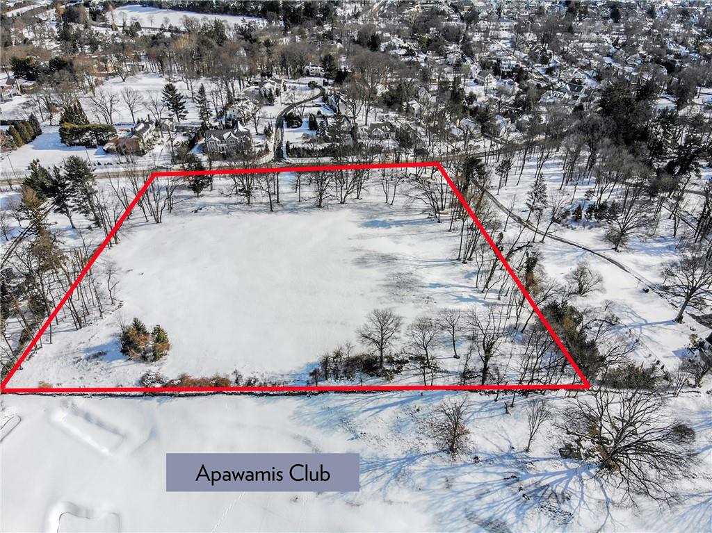 225 Highland Road property is 5.11 acres, recently merged from a formerly approved 3 lot subdivision.  Bordered by Highland Road on the front and the Apawamis golf course on the back