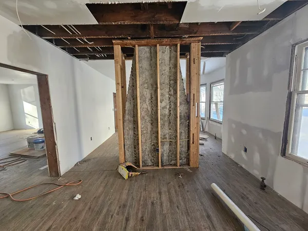 a view of an entryway with seating