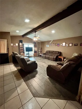 a living room with a couch and a coffee table