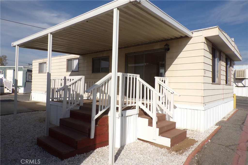a view of stairs and patio