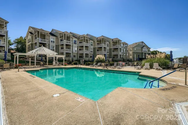 a view of a terrace with chairs