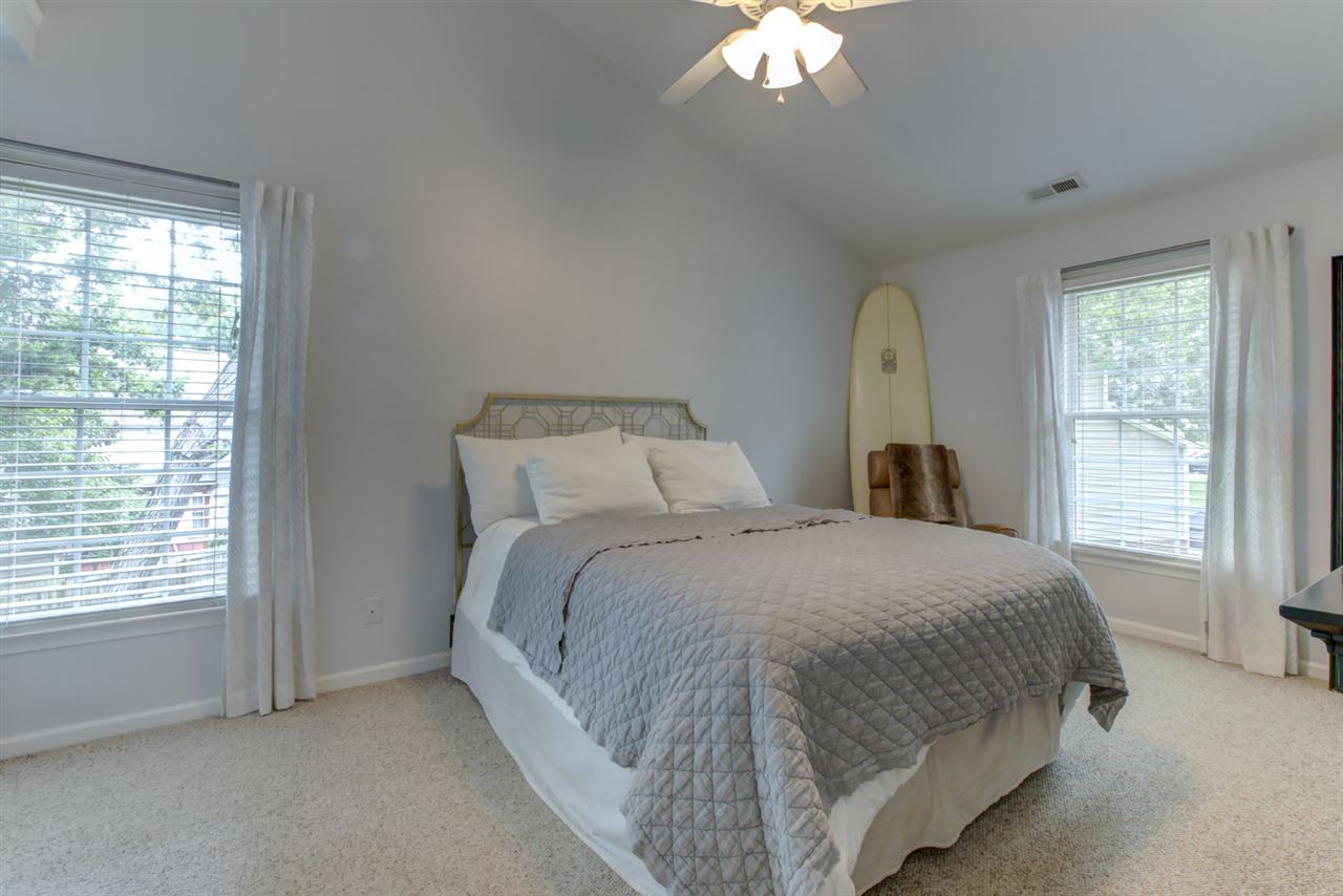 5516 Banwell Place Raleigh, NC 27613 - Photo 18 of 30 Master bedroom with vaulted ceiling and walk in closet Master Bedroom