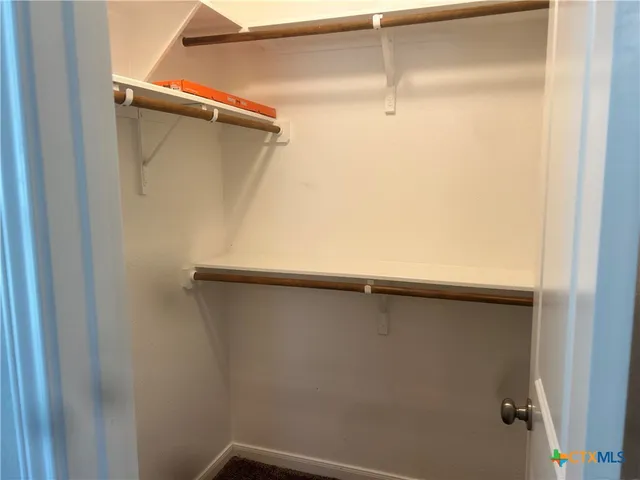 a close view of closet