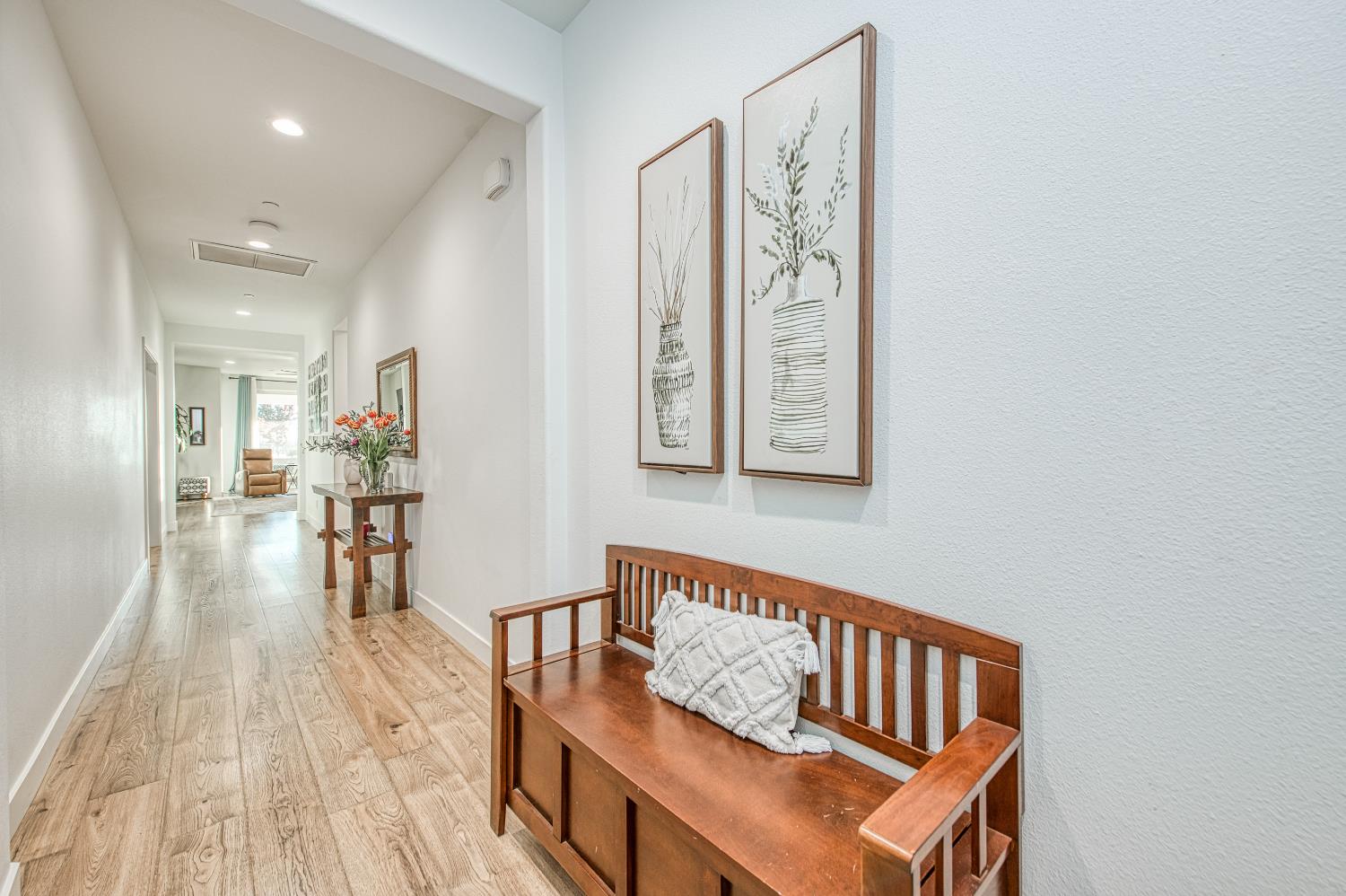4534 Hillside Road Madera, CA 93636 - Photo 12 of 92 a living room with furniture and a wooden floor