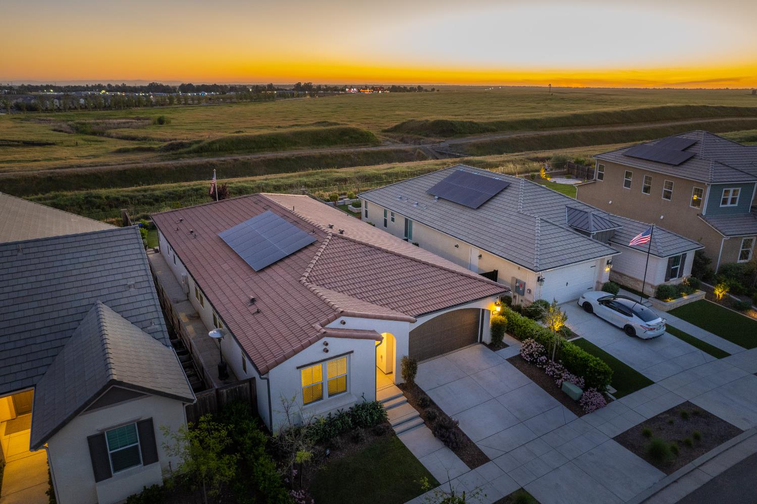 4534 Hillside Road Madera, CA 93636 - Photo 9 of 92 an aerial view of houses with outdoor space