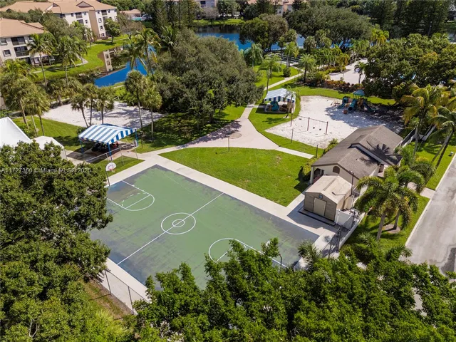 an aerial view of a city