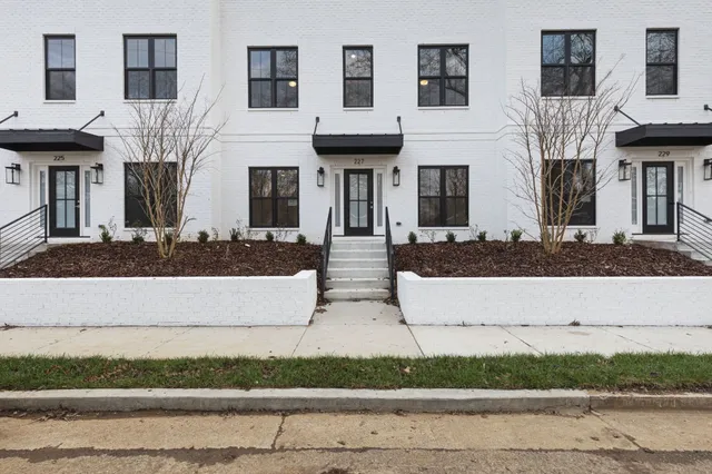 a front view of a house