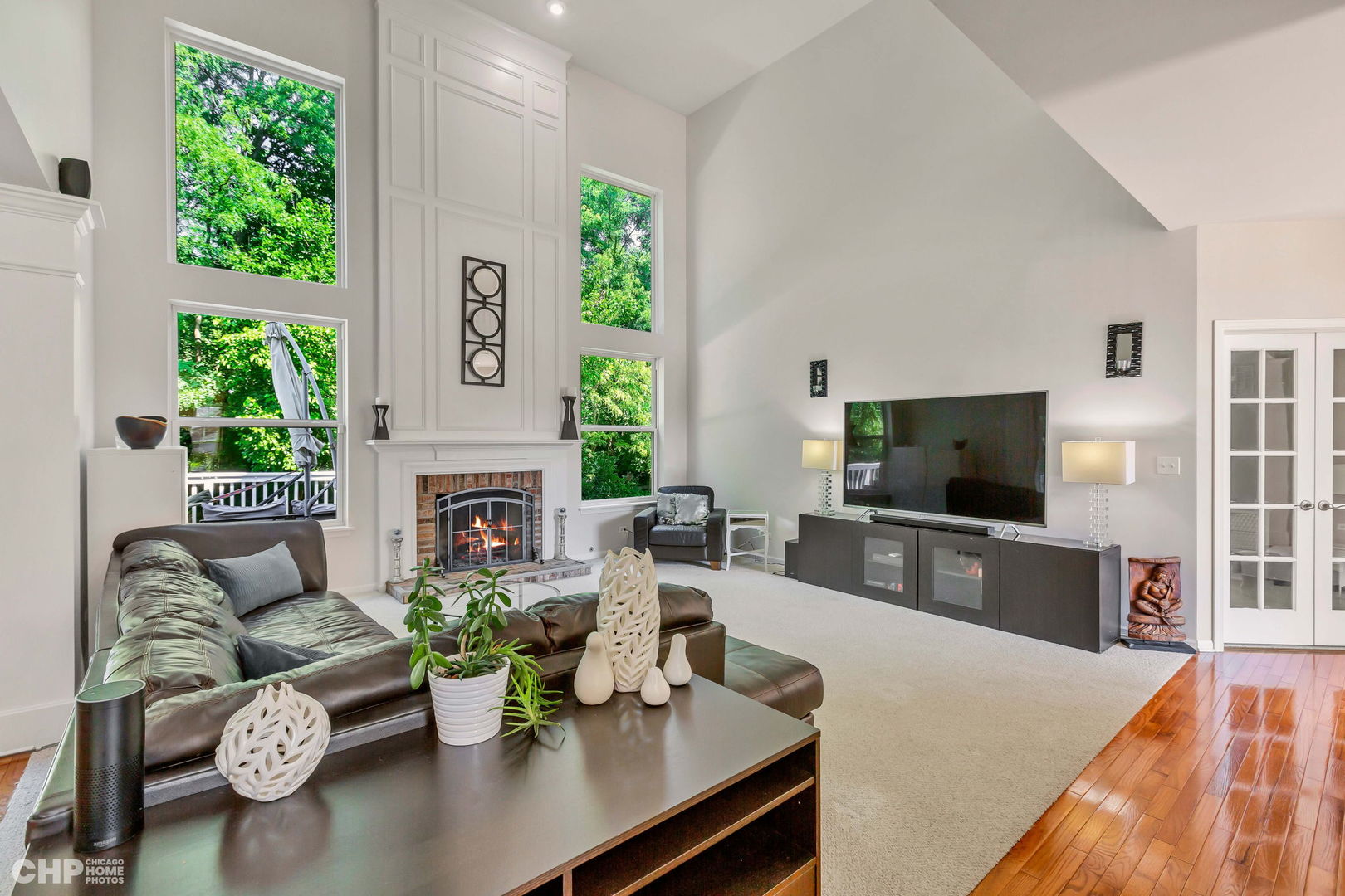 917 Blue Ridge Drive Streamwood, IL 60107 - Photo 5 of 46 a living room with furniture fireplace and potted plants