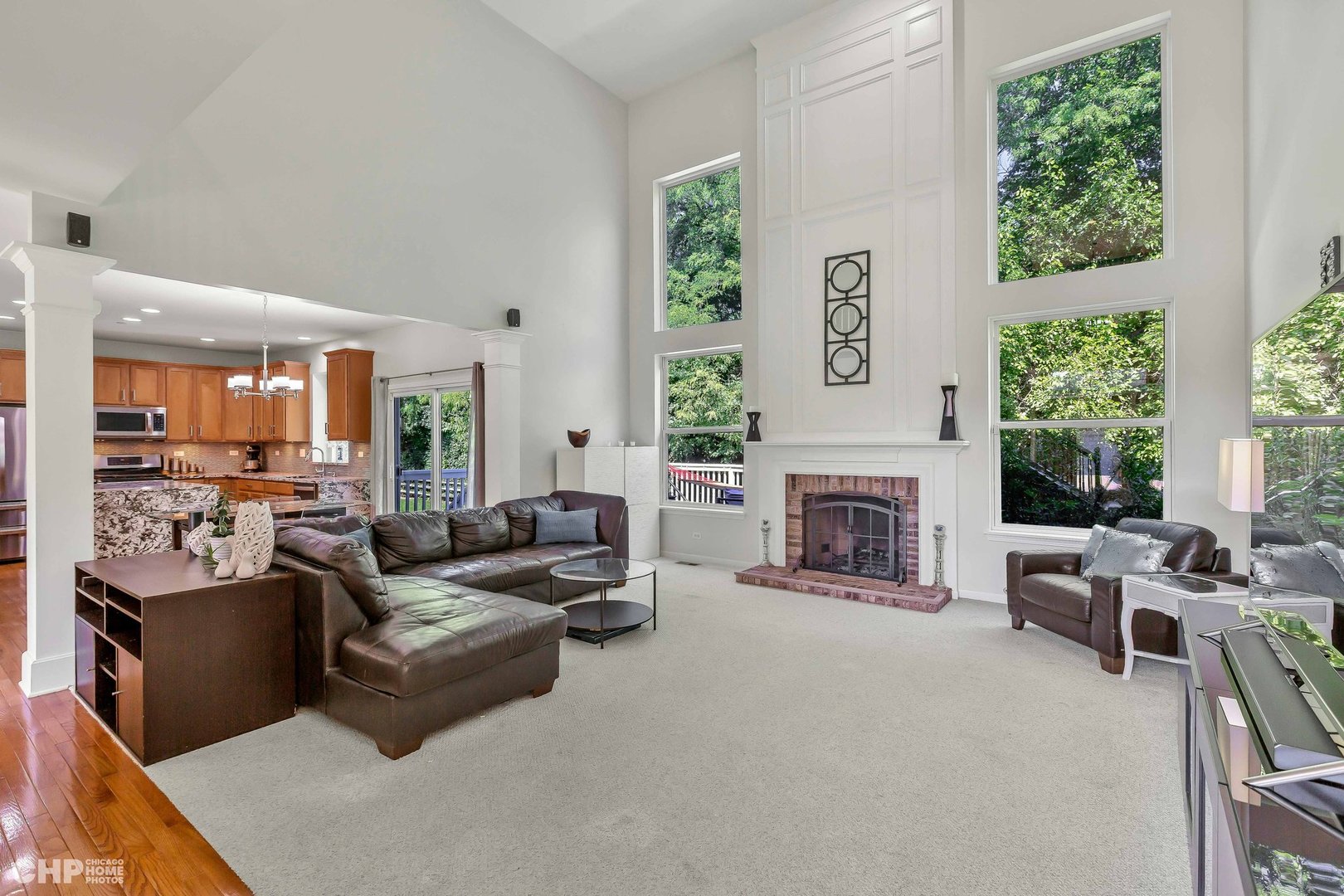 917 Blue Ridge Drive Streamwood, IL 60107 - Photo 6 of 46 a living room with furniture large window and fireplace