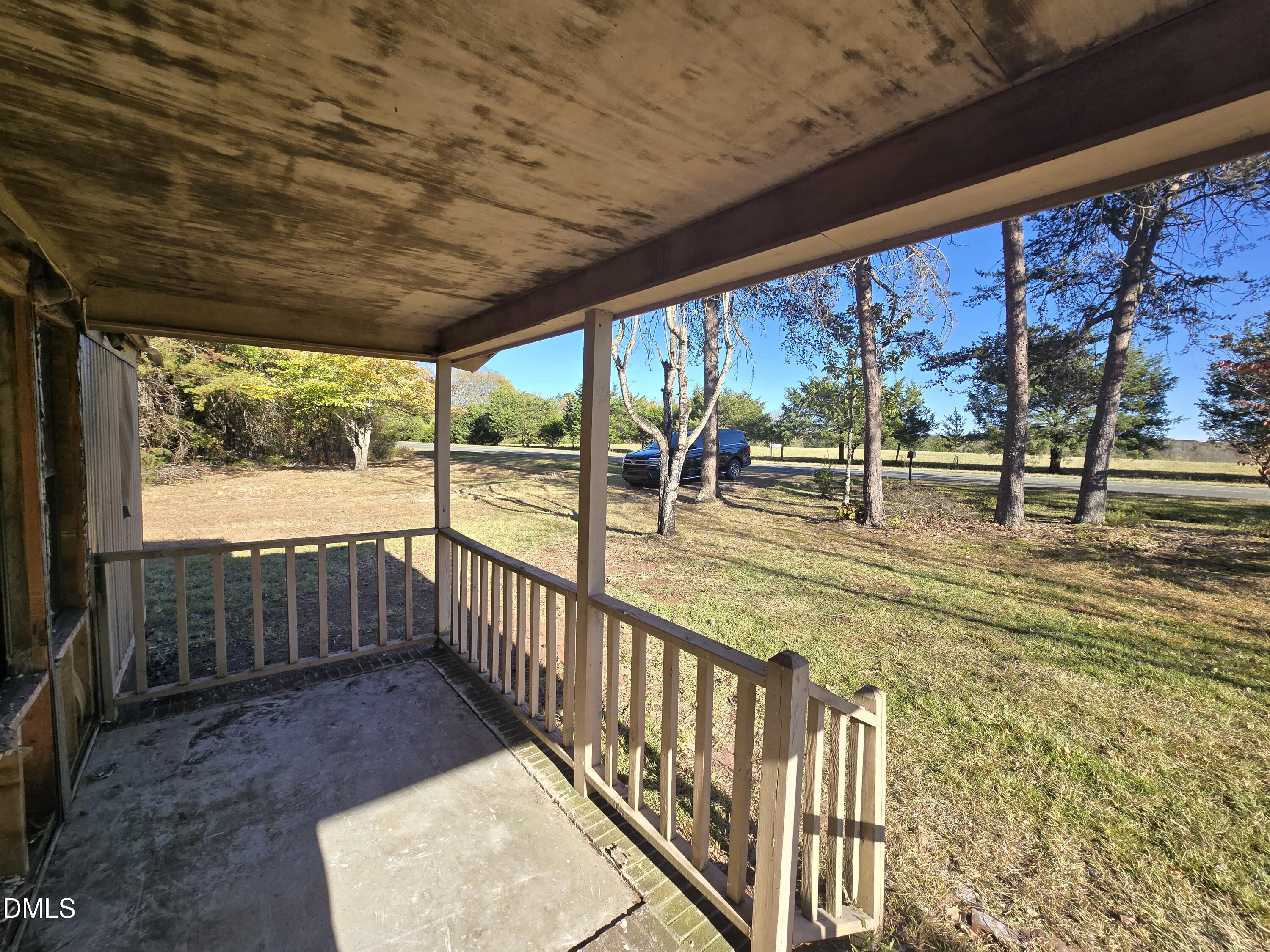1862 Miles Chapel Road Mebane, NC 27302 - Photo 14 of 20 a view of outdoor space with deck and wooden floor