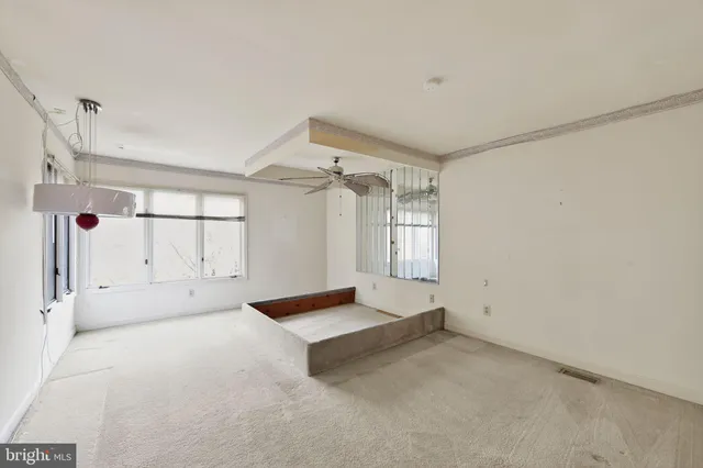 a view of an empty room