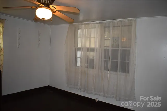 a view of workspace with wooden floor