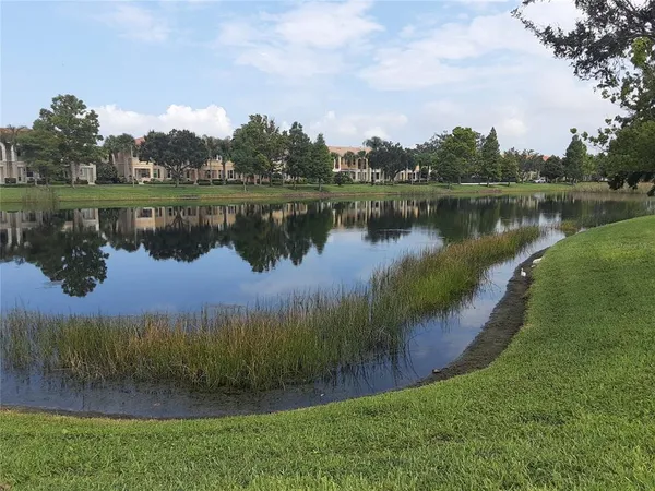 a view of street with sitting area