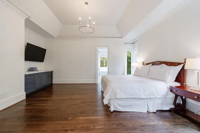 a bathroom with a granite countertop sink mirror and double