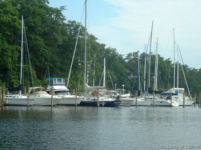 54 D Villa Ridge Drive, Unit D Hartfield, VA 23071 - Photo 29 of 34 ANOTHER GREAT VIEW OF DOCKAGE ON WILTON CREEK