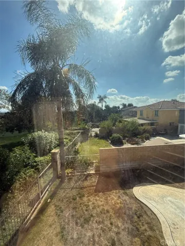 a view of a lake with a yard