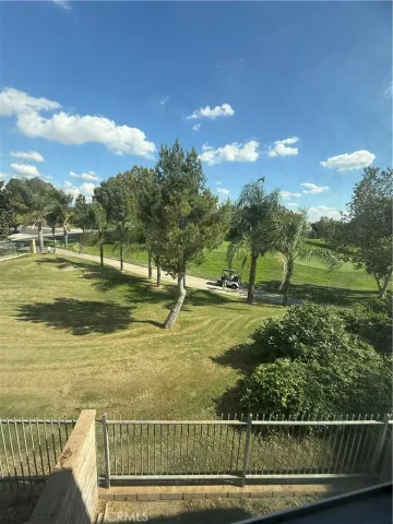 a view of backyard with green space