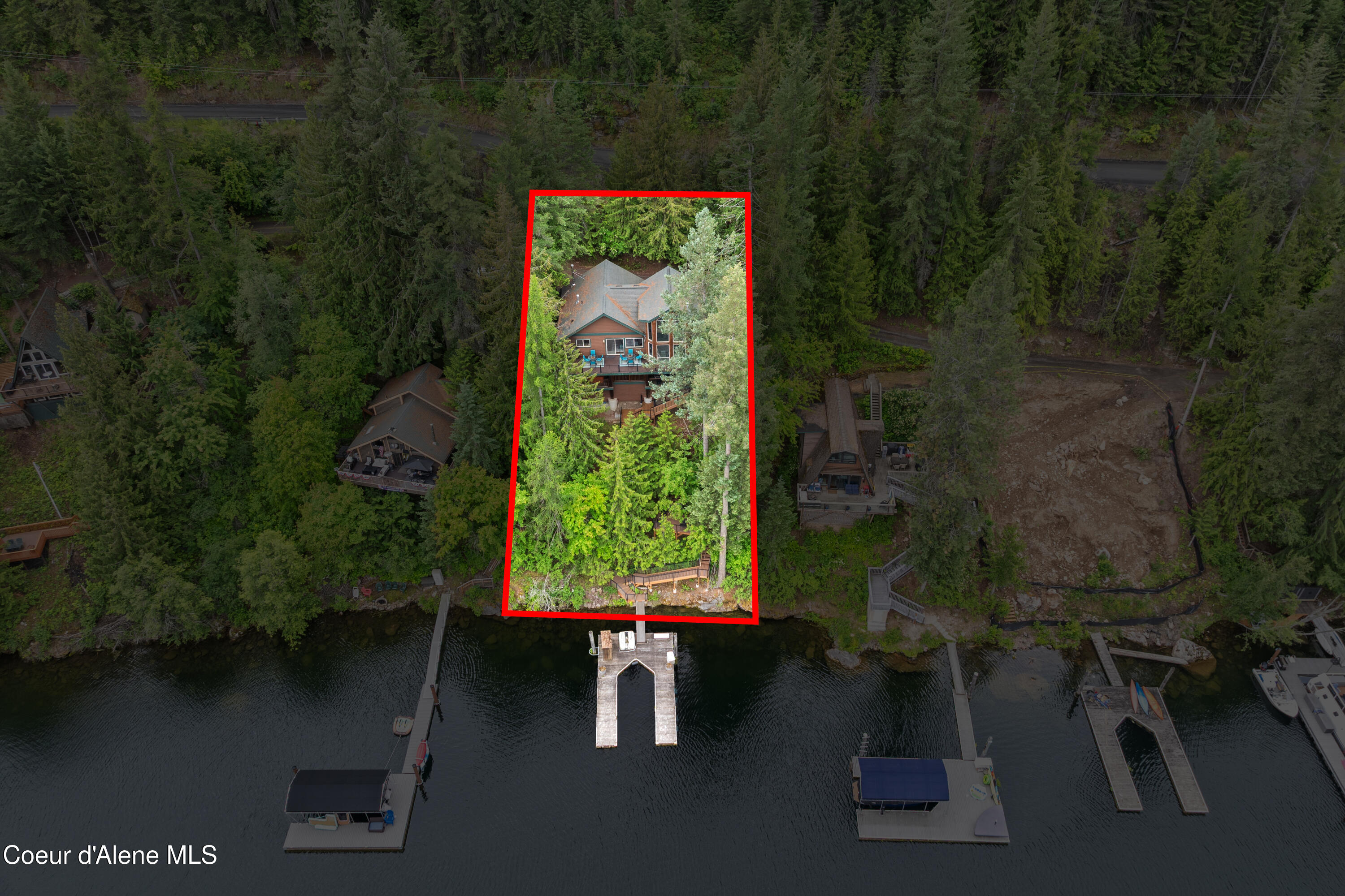 8247 West Shorecrest Road Coeur D'Alene, ID 83814 - Photo 36 of 54 AREIAL OF PROPERTY
